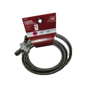 Ace Ice Maker Connector Stainless Steel Braided 60" x 1/4 Com x 1/4 Com 4371639